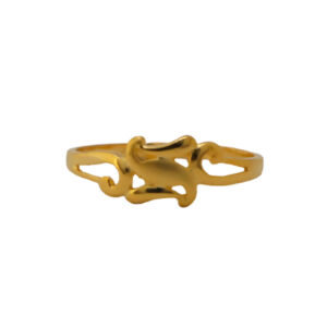 22k Gold Plain Simple Ring