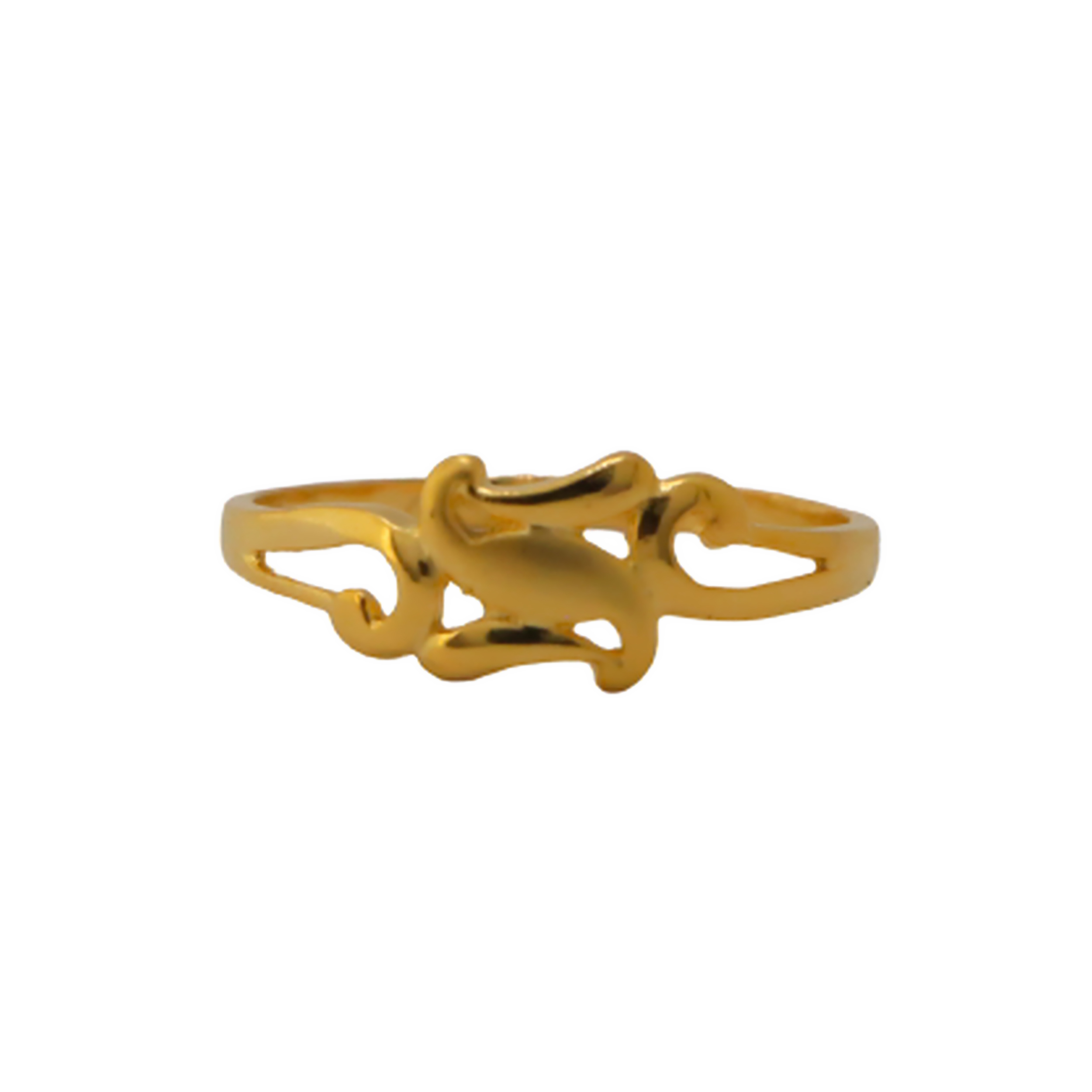 22k Gold Plain Simple Ring - Image 2