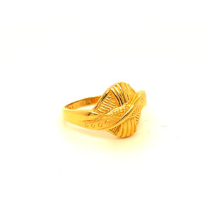 22k Gold Plain Shiny Ring