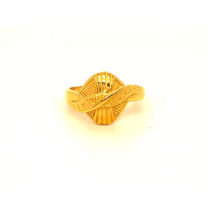 22k Gold Plain Shiny Ring
