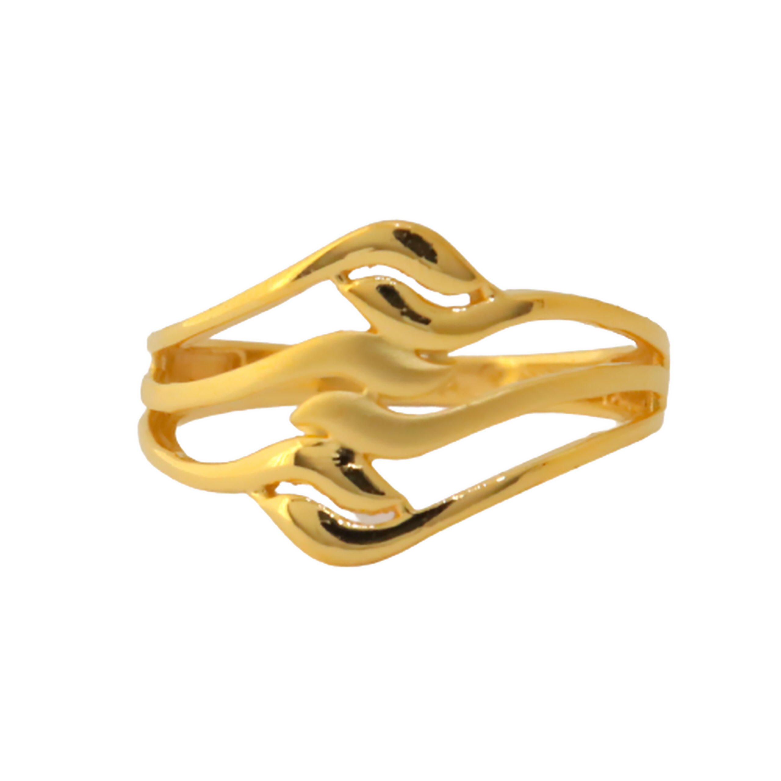 22k Gold Plain Stylish Ring - Image 3