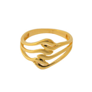 22k Gold Plain Stylish Ring