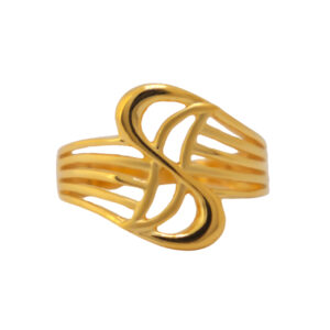 22k Gold Plain Blossom Ring