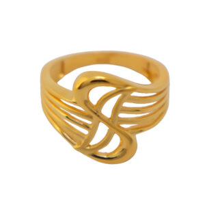 22k Gold Plain Blossom Ring