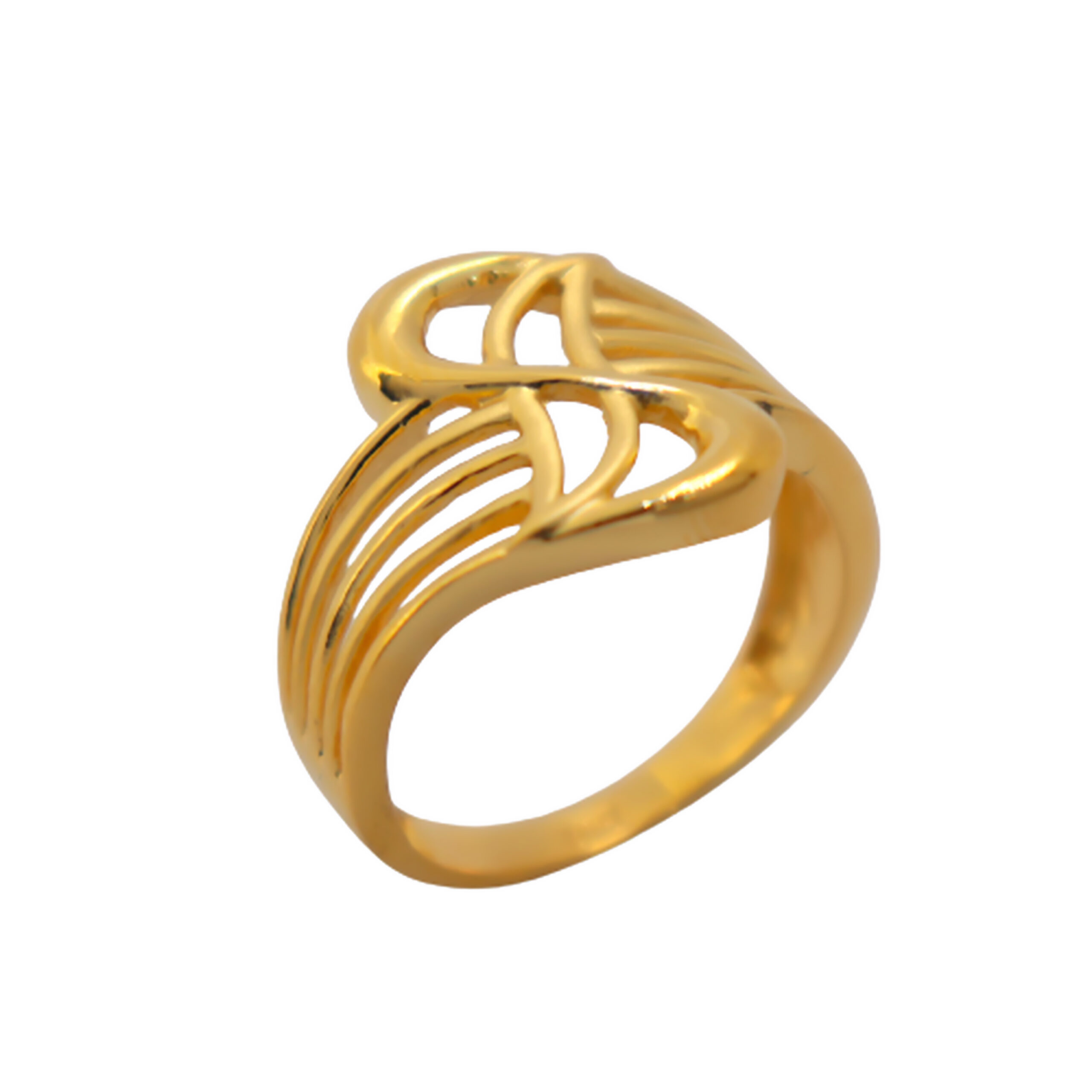 22k Gold Plain Blossom Ring