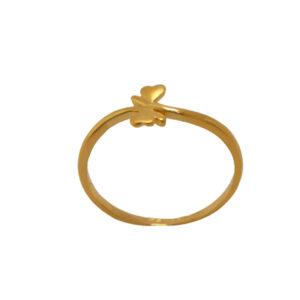 22k Gold Plain Heart Ring