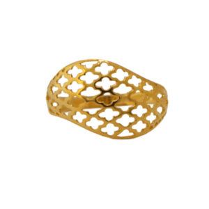 22k Gold Plain Net Ring