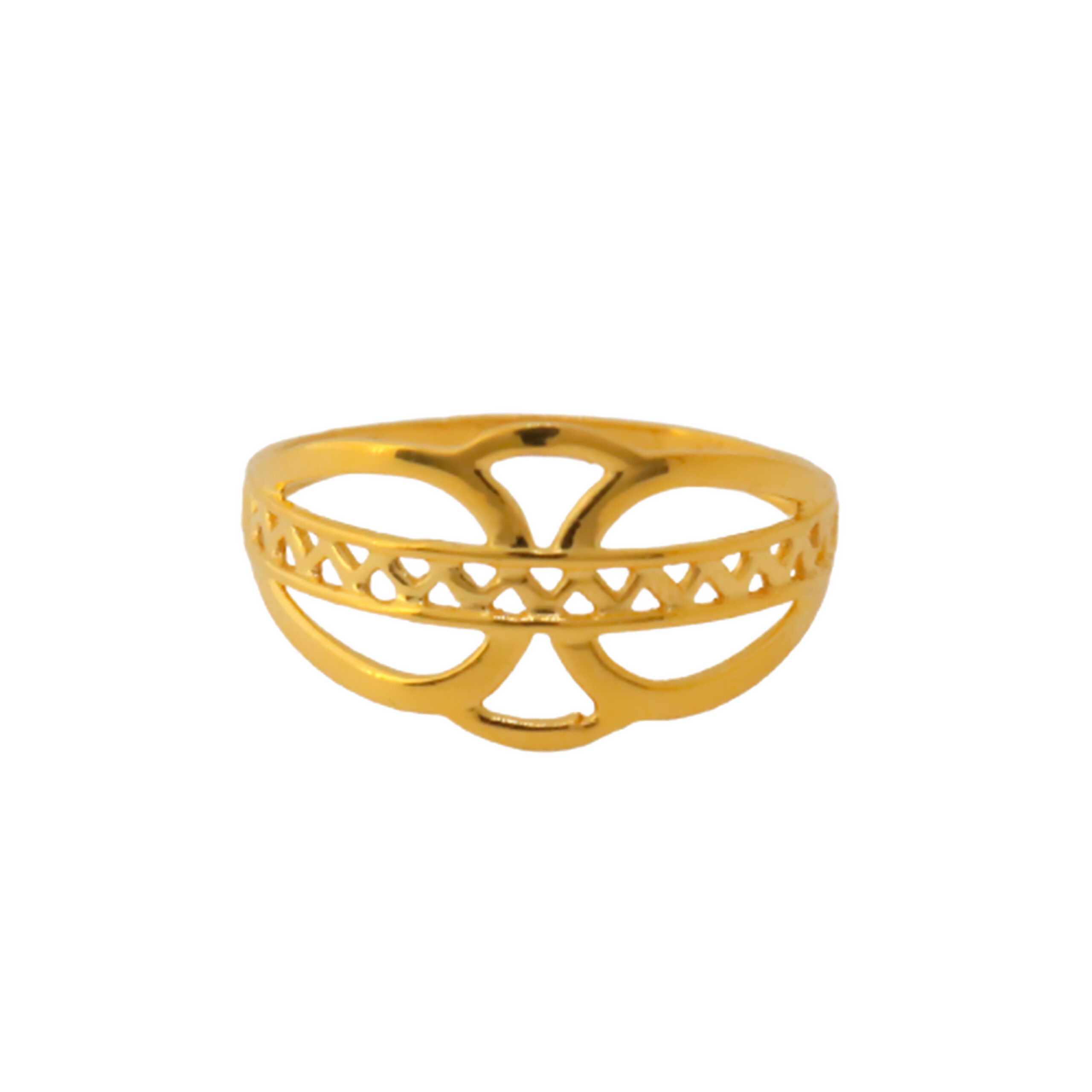 22k Gold Plain Elegant Ring - Image 2