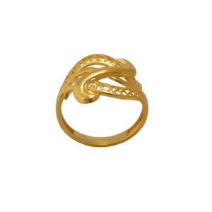 22k Gold Plain Designer Ring