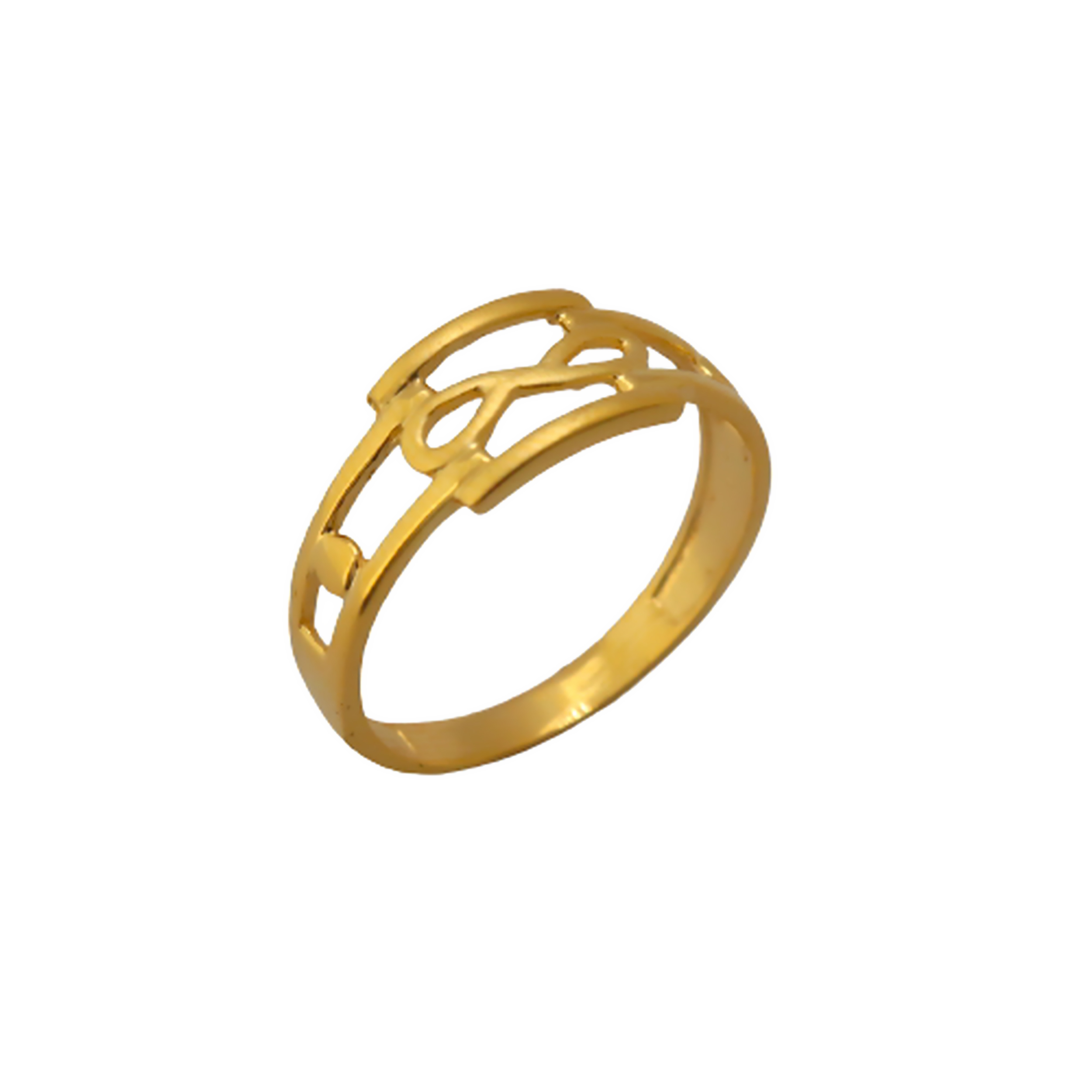 22k Gold Plain Connecting Ring