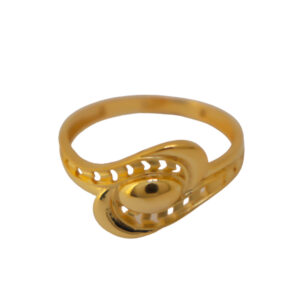 22k Gold Plain Fancy Ring