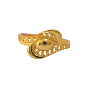22k Gold Plain Fancy Ring