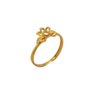 22k Gold Plain Stylish Ring