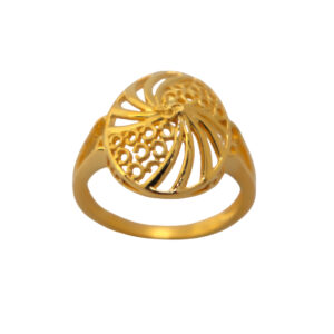 22k Gold Plain Circular Ring