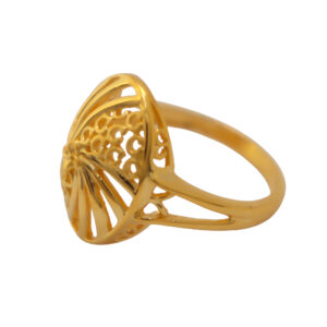 22k Gold Plain Circular Ring