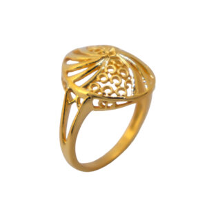 22k Gold Plain Circular Ring