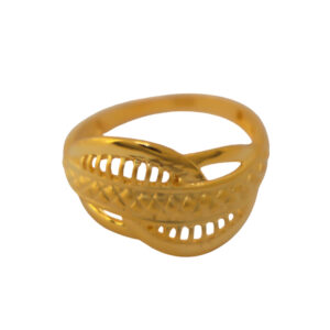 22k Gold Plain Unique Ring