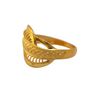 22k Gold Plain Unique Ring