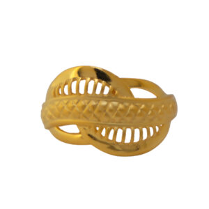 22k Gold Plain Unique Ring