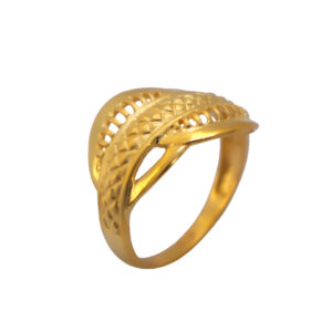 22k Gold Plain Unique Ring