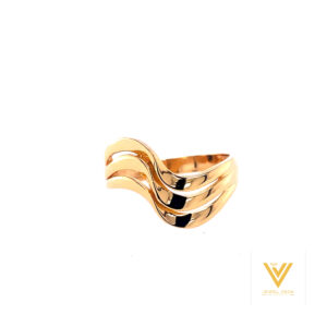 22k Gold Plain Flowy Ring