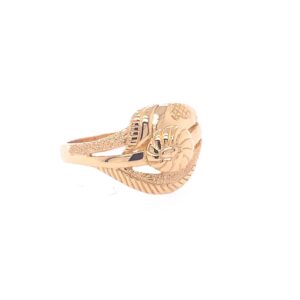 22k gold plain traditional ring