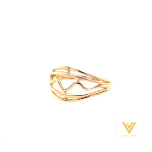 22k gold plain raisha ring