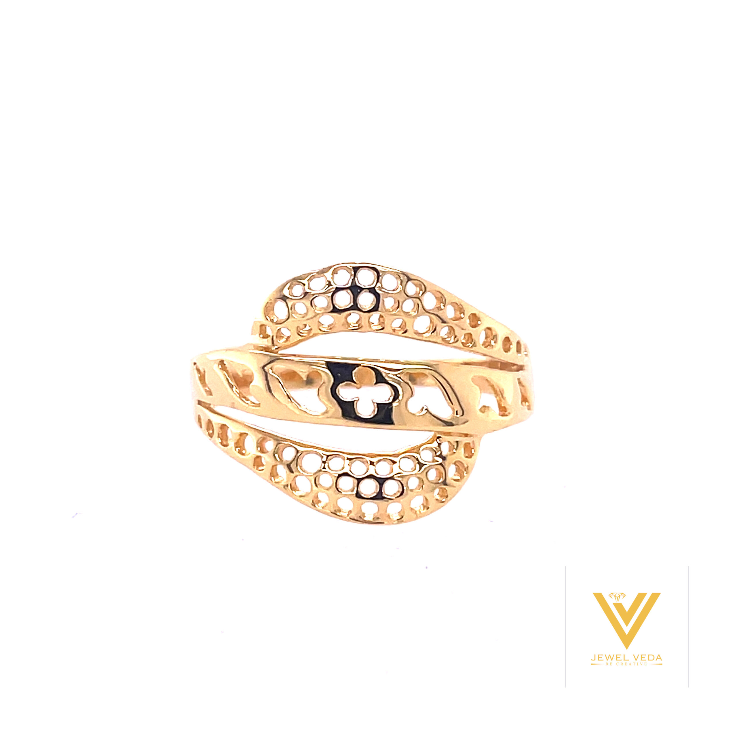 22k Gold Plain Uraa Ring - Image 3