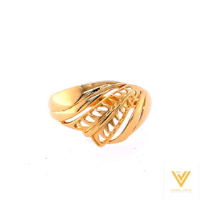 22k Gold Plain Illusion Ring