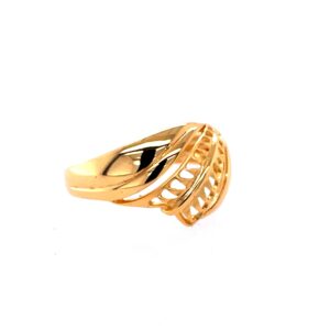22k Gold Plain Illusion Ring