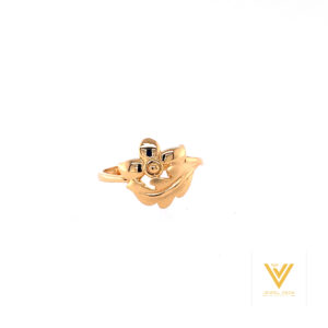22k Gold Plain Flower n Petals Ring