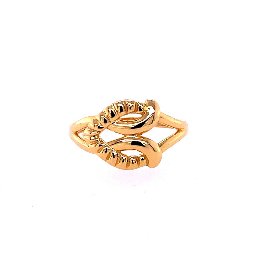22k gold plain connecting ring - Image 2