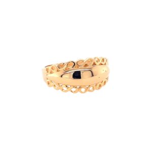 22k gold plain band ring