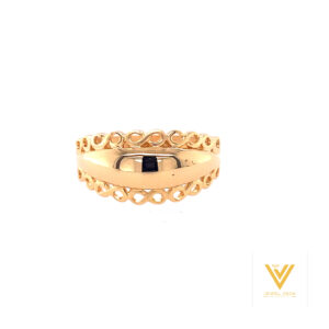 22k gold plain band ring
