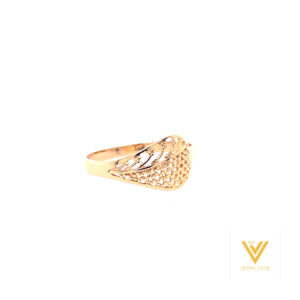 22k Gold Plain Jaali Ring