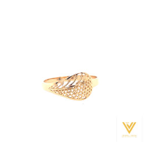 22k Gold Plain Jaali Ring