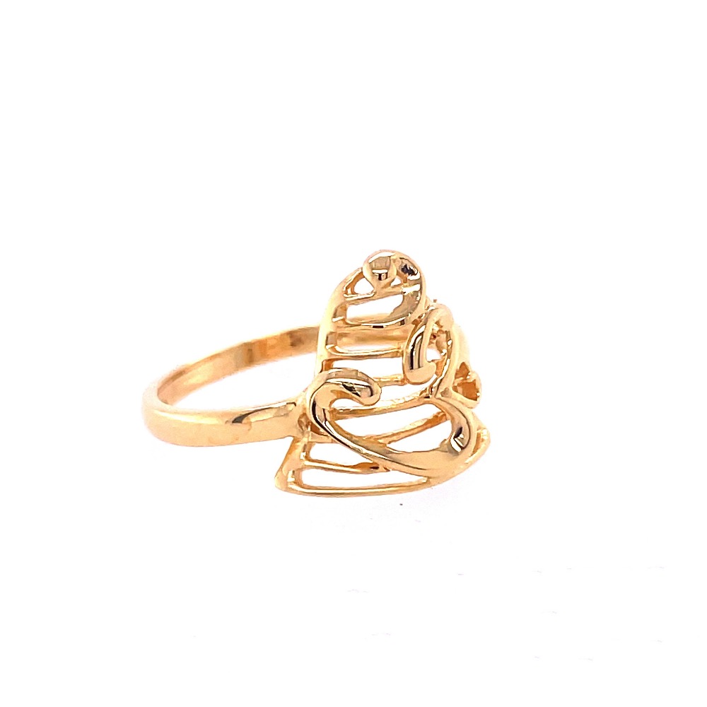 22k gold plain om ring - Image 4