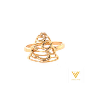 22k gold plain om ring