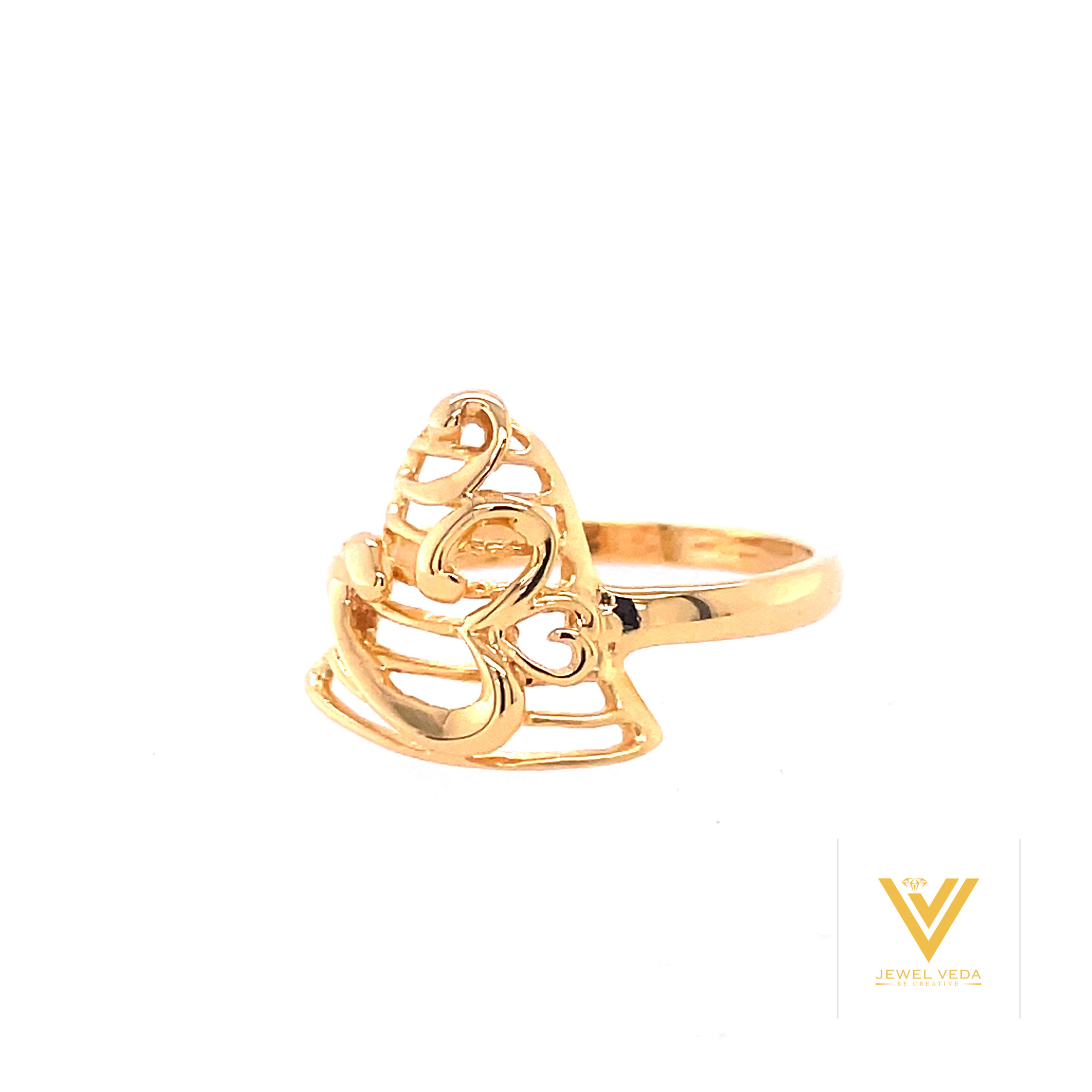 22k gold plain om ring - Image 2