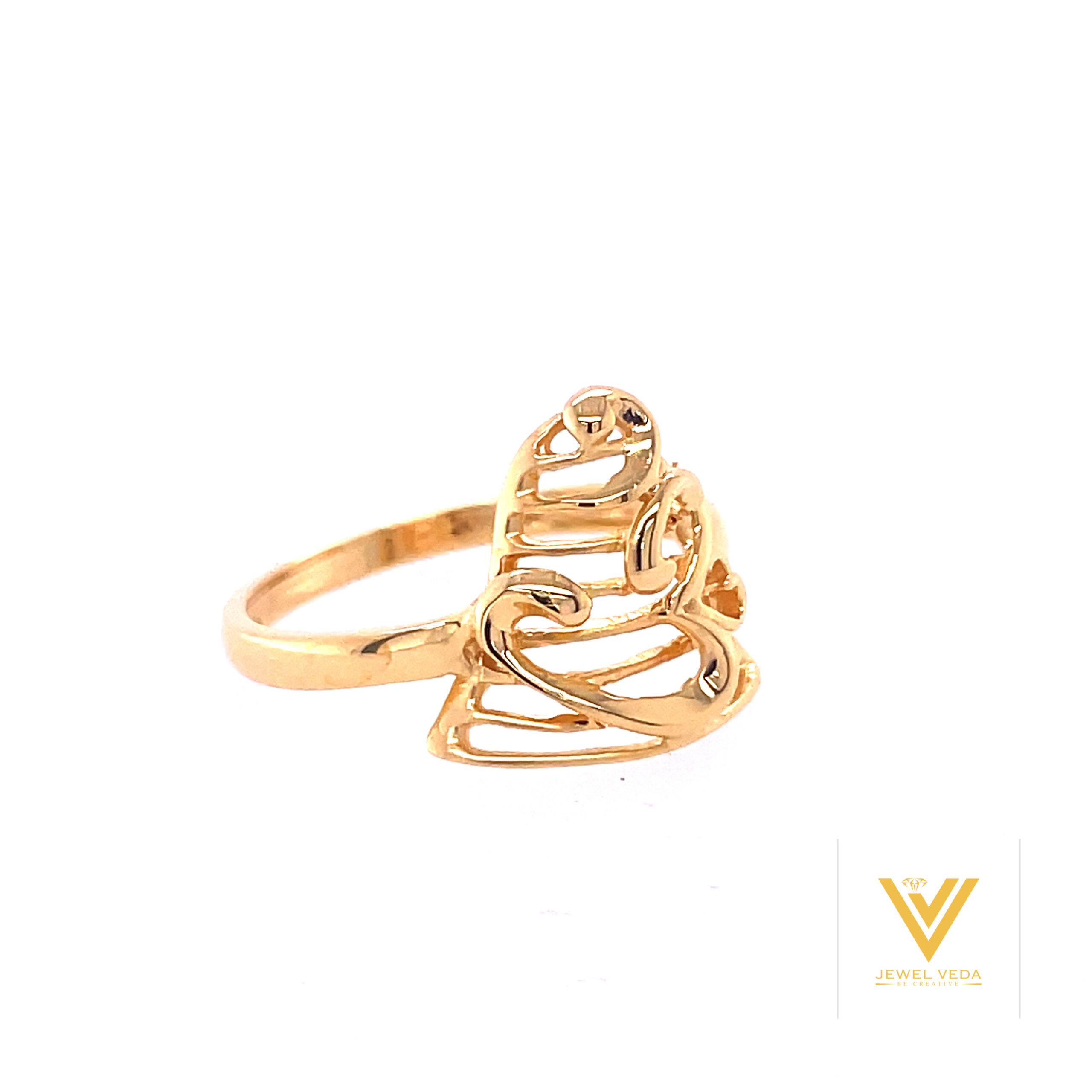 22k gold plain om ring