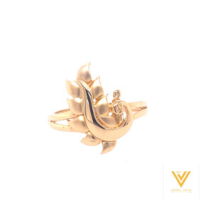 22k Gold Plain Peacock Ring
