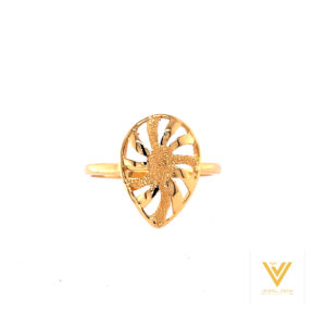 22k Gold Plain Oval Ring