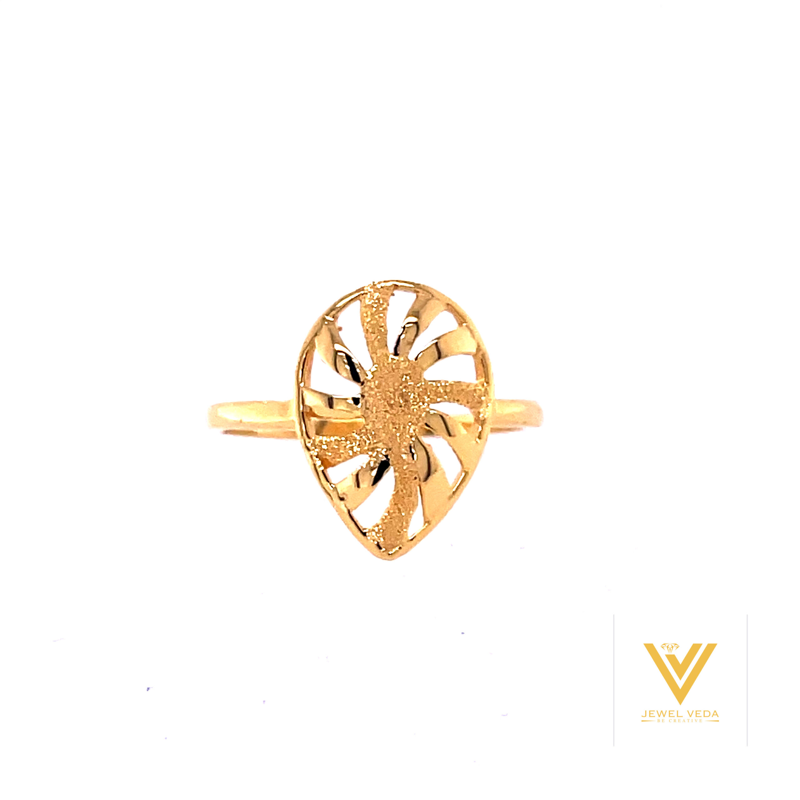 22k Gold Plain Oval Ring - Image 3