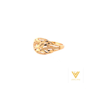 22k Gold Plain Fancy Ring