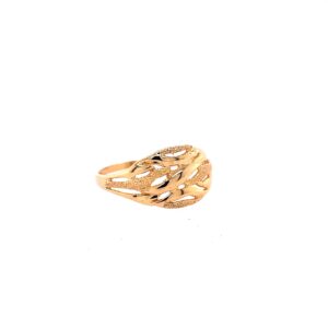 22k Gold Plain Fancy Ring