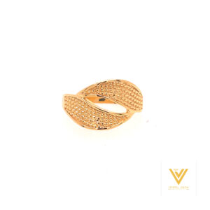 22k gold plain fancy ring