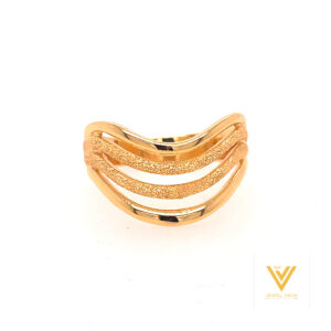 22k Gold Plain Layer Ring