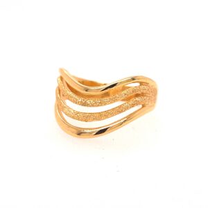 22k Gold Plain Layer Ring