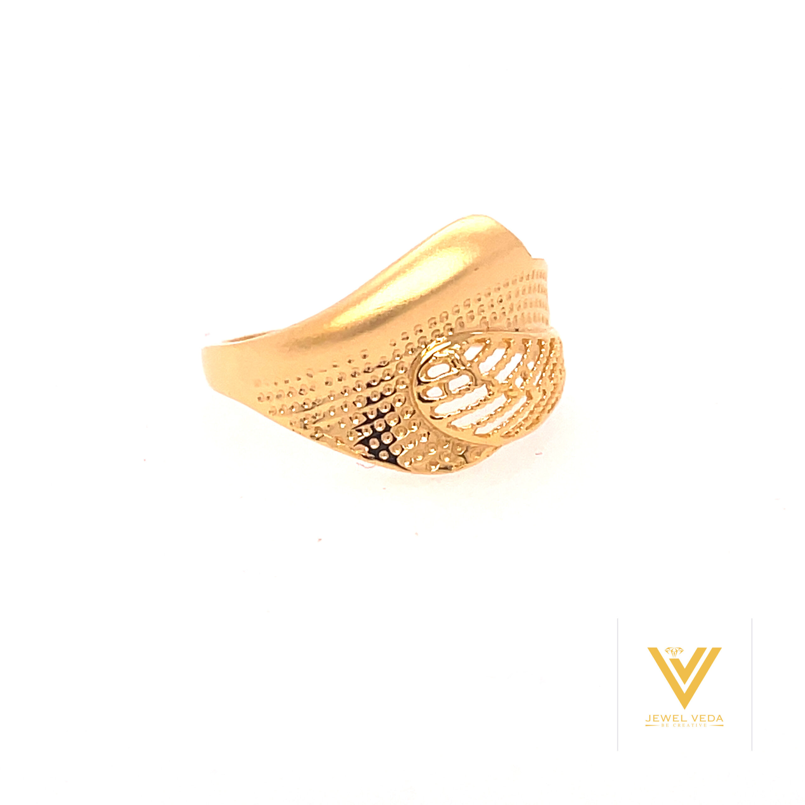 22k gold plain elegant ring
