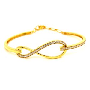 22K Dazzling Infinity Bracelet